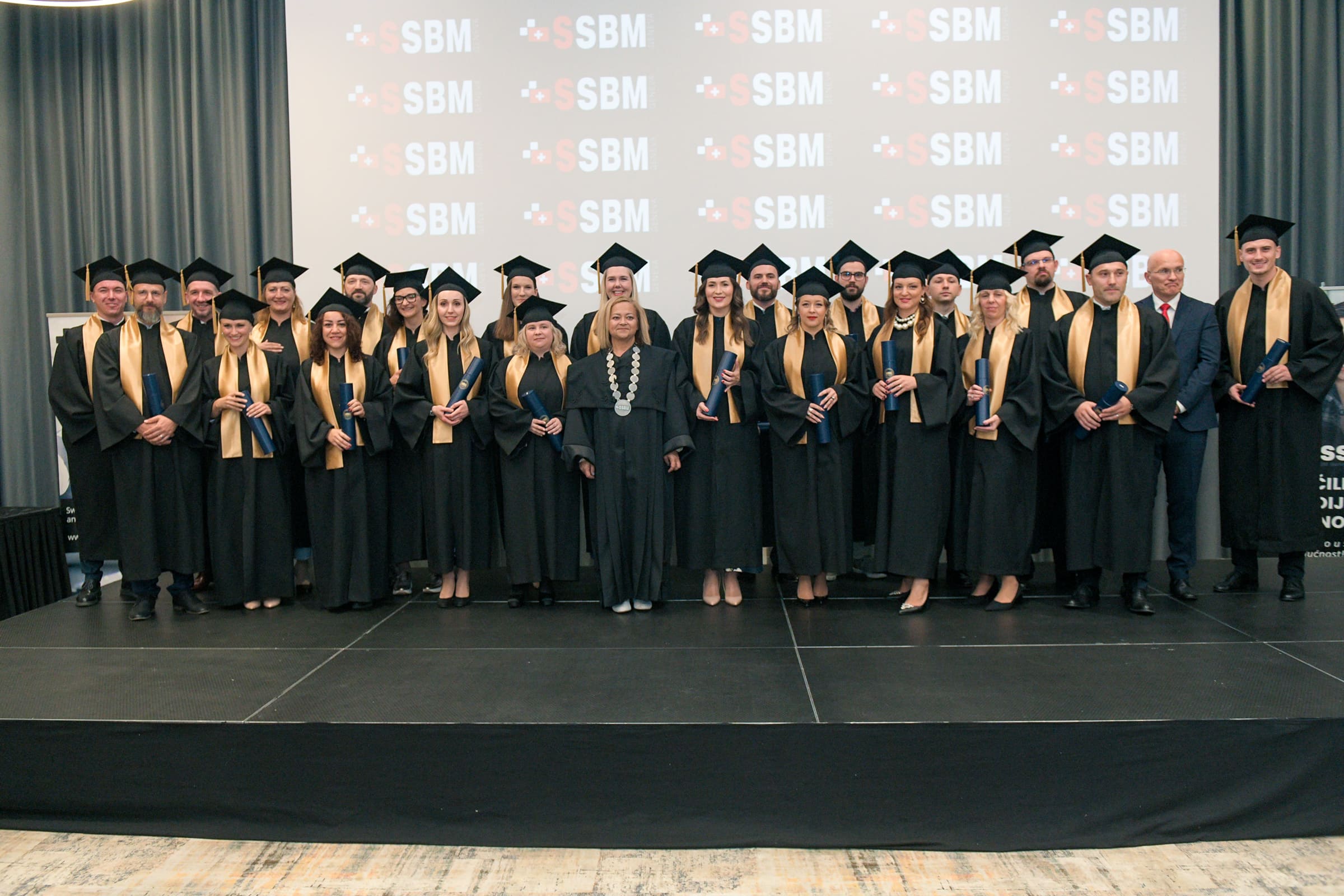 Graduation ceremony at SSBM in Zagreb