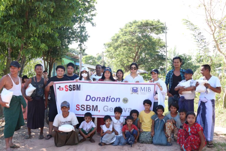 ssbm donates for myanmar floods
