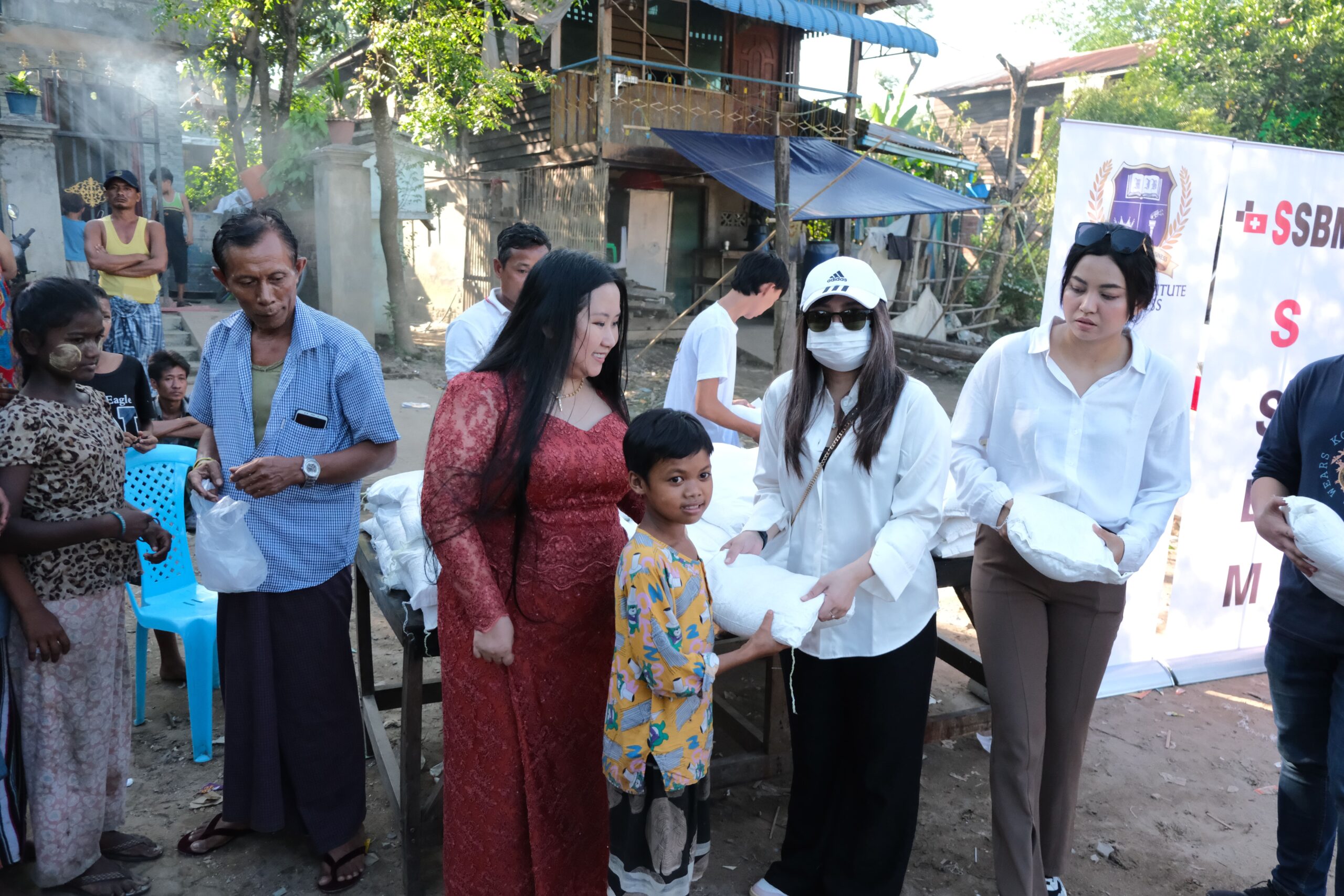 ssbm students helping in myanmar