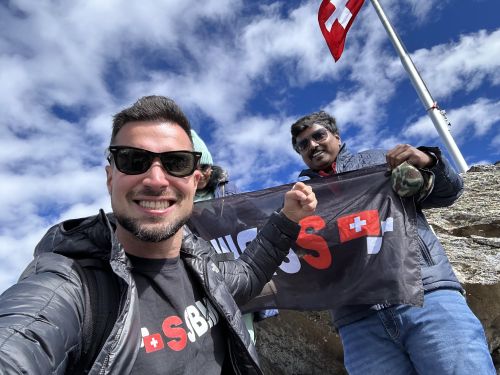 student photo swiss alps