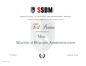 MINI MBA DIPLOMA