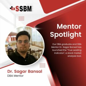 Dr. Sagar Bansal, SSBM DBA Mentor