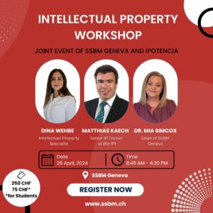 Intellectual Property workshop SSBM Geneva