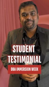 Immersion week testimonial