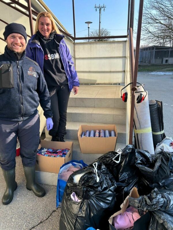 SSBM Geneva Dumovec shelter donation