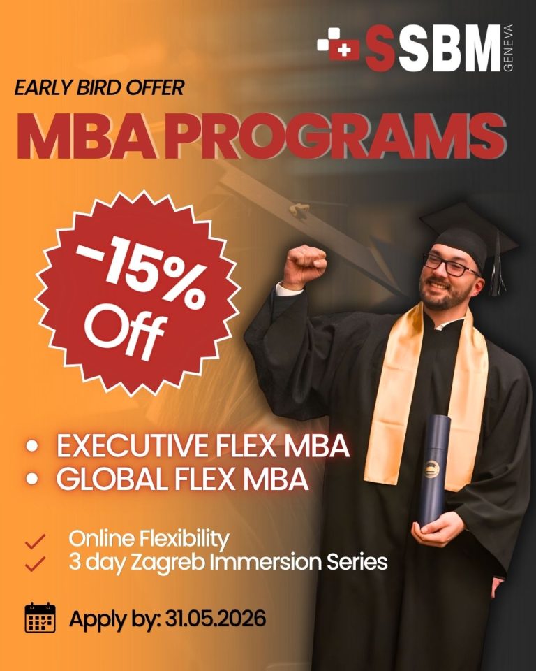 Early Bird Zagreb mba program online discount