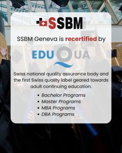 EduQua recertification SSBM Geneva