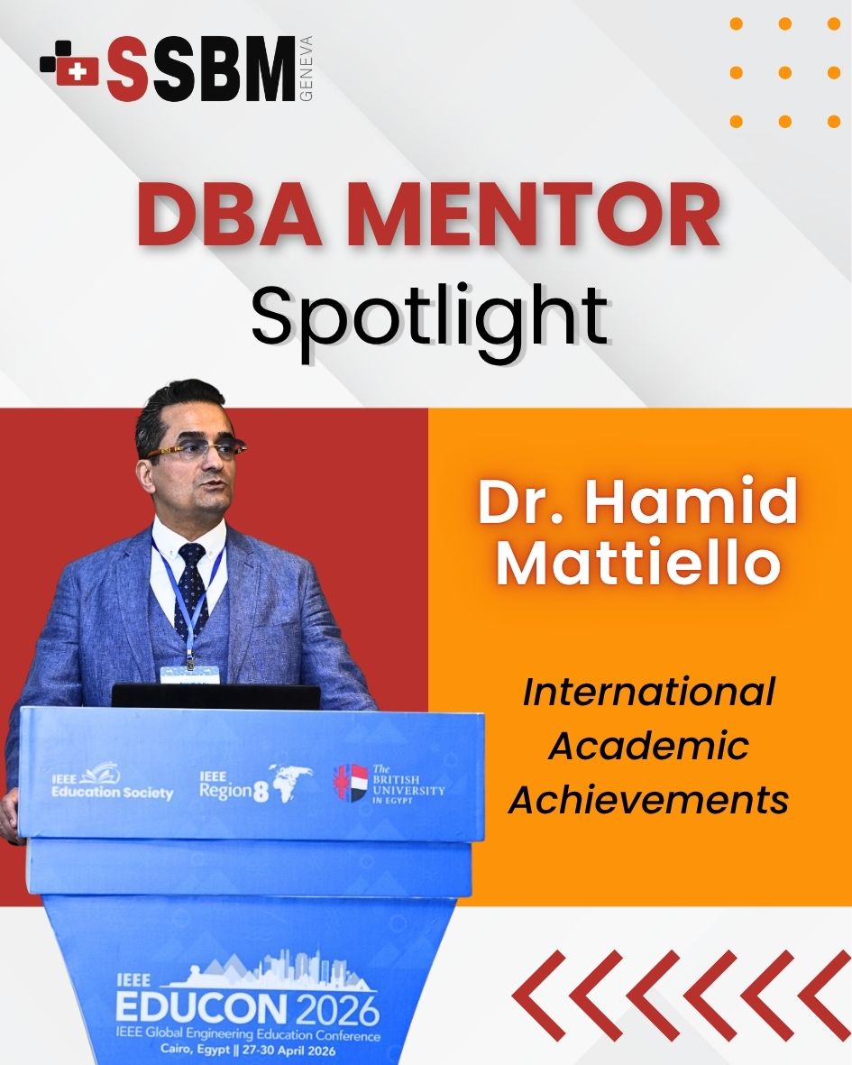 DBA Mentor Achievement Dr. Hamid Mattiello