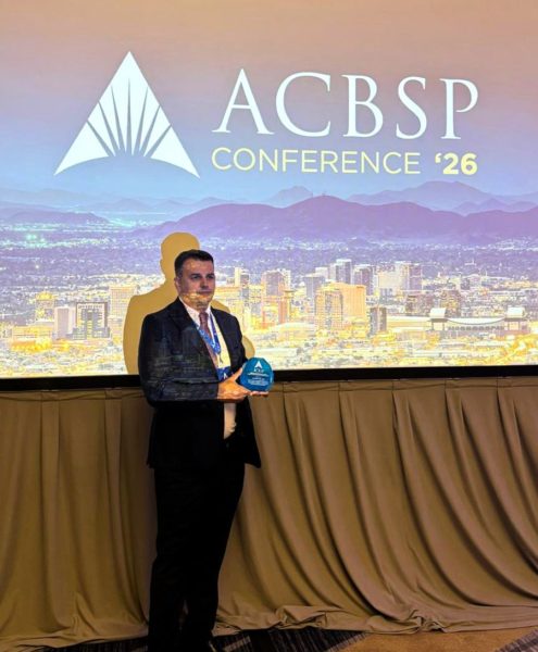 ACBSP award - SSBM Geneva Professor Dario Silić