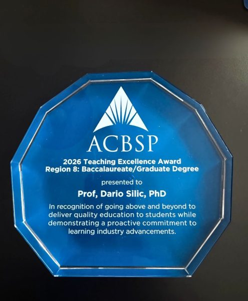 ACBSP award - SSBM Geneva Professor Dario Silić