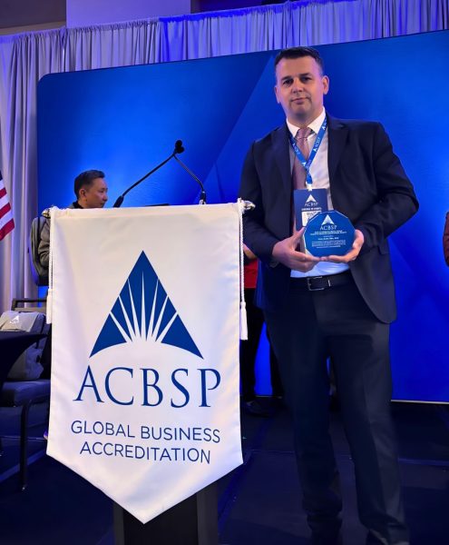 ACBSP award - SSBM Geneva Professor Dario Silić