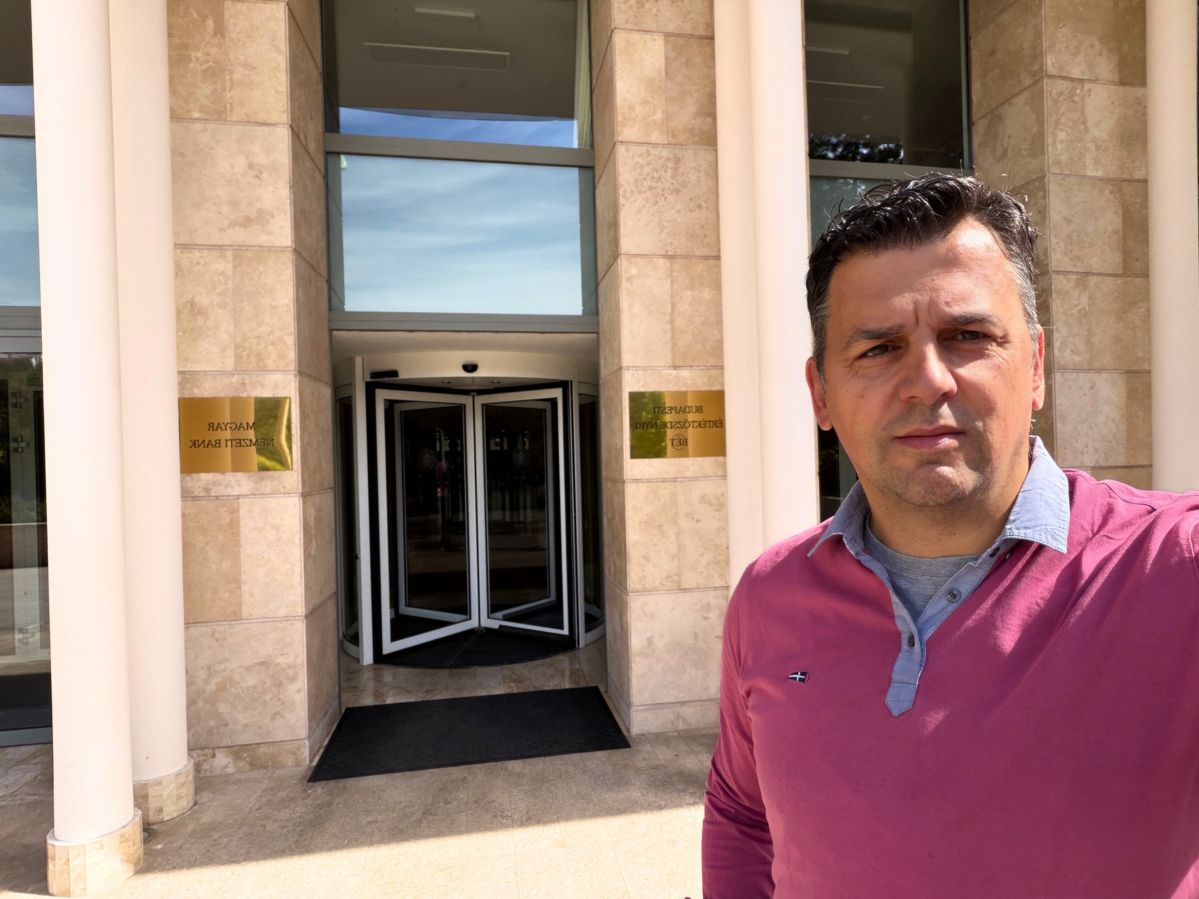 Professor Dario Silic at Budapest Stock Exchange