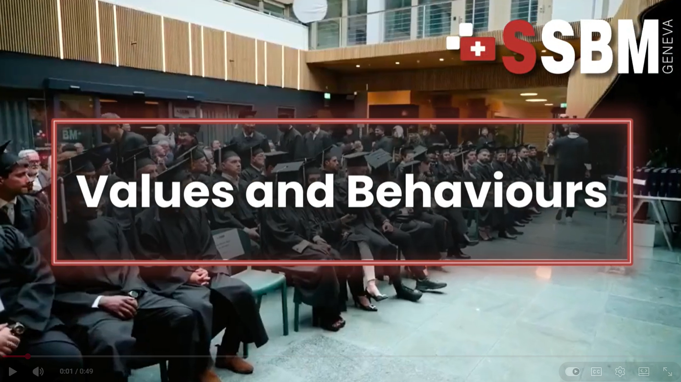 Values and behaviours SSBM Geneva