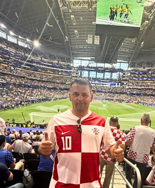 SSBM Professor Dario Silić at the FIFA Worčd cup game
