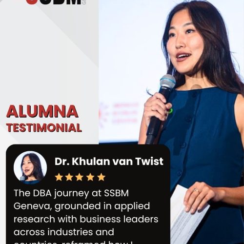 Dr. Khulan Vam Twist testimonial - DBA Alumna