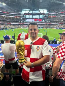 SSBM Professor Dario Silić at the FIFA Worčd cup game
