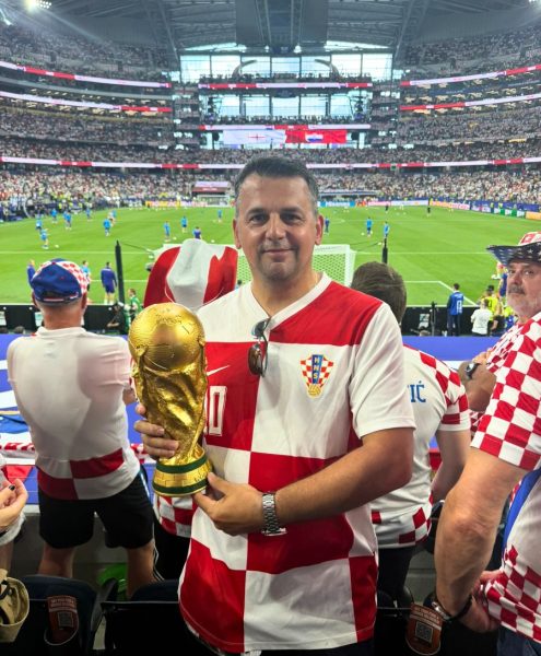 SSBM Professor Dario Silić at the FIFA Worčd cup game