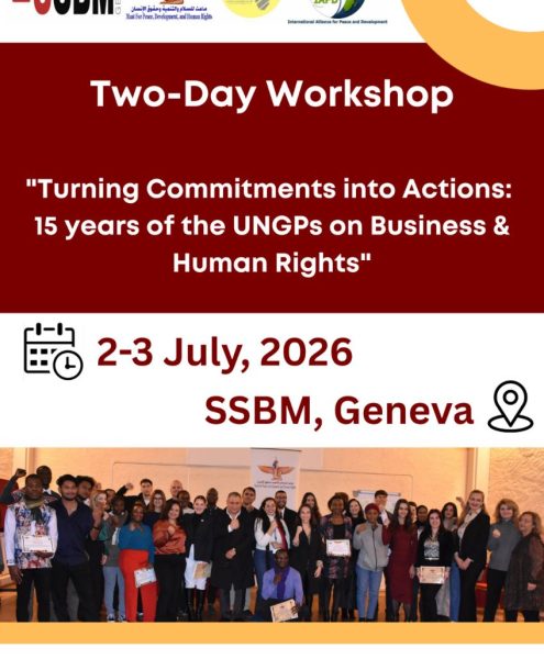 SSBM Students and United Nations Workshop