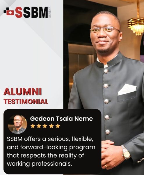 Gedeon Tsala Neme testimonial MBA student