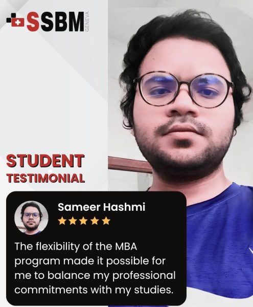 Student testimonial MBA SSBM Geneva