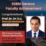 SSBM Geneva Dr. Hamid Mattiello selected for a second consecutive year as IISE Future Faculty Fellows mentor.